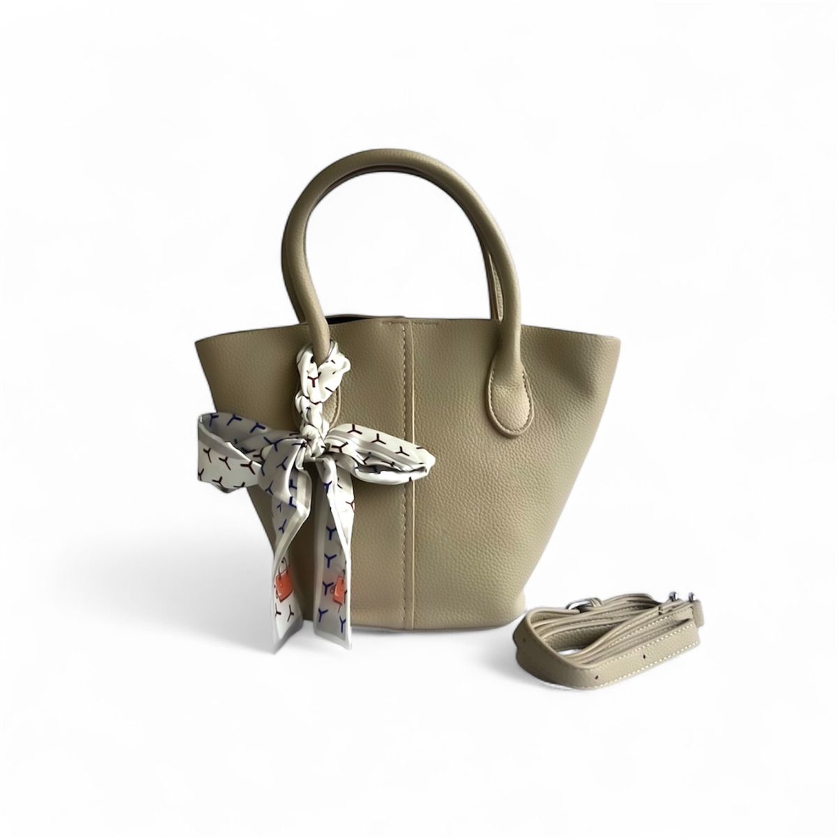 GENERICO - Cartera Femenina Pañuelo Ecocuero con Correa Ajustable