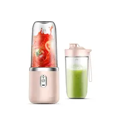 ATURE - Mini Licuadora Batidora Portátil 400ml + Vaso 400ml Con Tapa