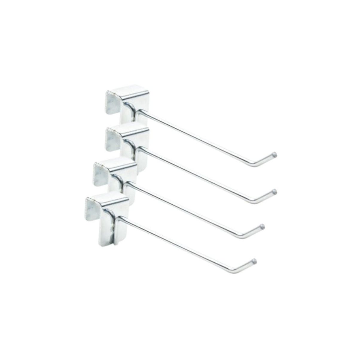 GENERICO - Pack 20 Ganchos de Metal para Barra 15cm Gms