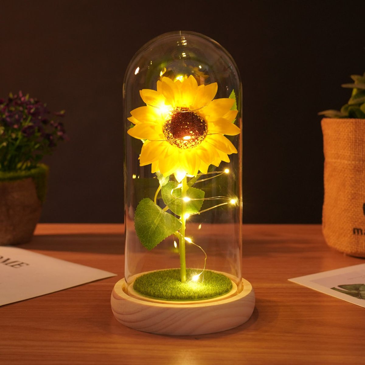 ATURE - Girasol Eterna Girasol Artificial Para Decorar Regalos…