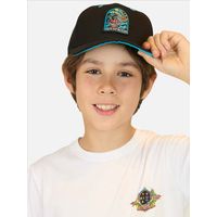 Jockey Canvas Sun & Shark Negro Niño