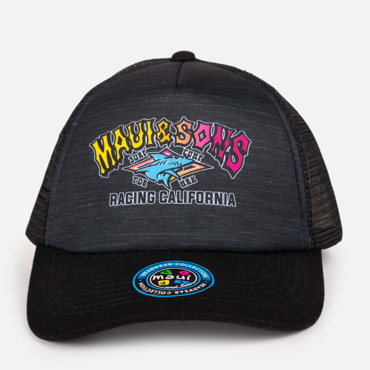 MAUI AND SONS - Jockey Mesh Retro Shark Negro Niño Maui And Sons