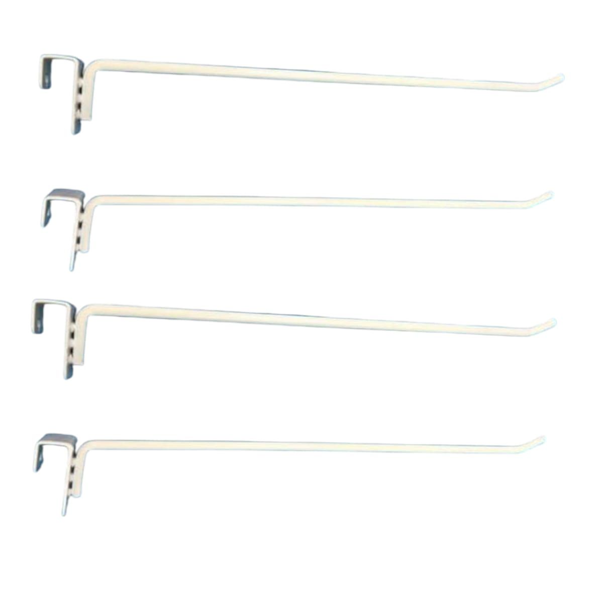 GENERICO - Set 20 Ganchos de Metal Blanco para Barra 35cm Gms