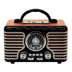 AUDIOLAB - Radio Parlante Retro Vintage Am Fm Sw Usb Bluetooth BTRETRO05