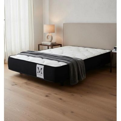 Imagen 2 del producto Cama plaza y media europea 1.5 base + respaldo + colchon beige