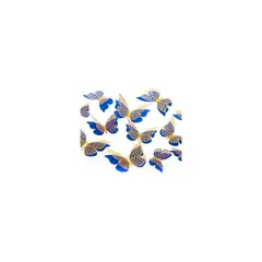 GENERICO - Deco Mariposa Azul 12 Pcs