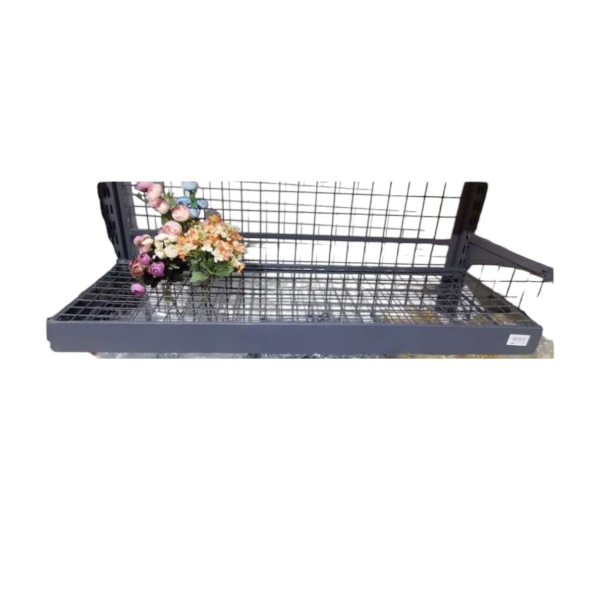 GENERICO - Canasta para Riel de Metal Gris 120cm Gms