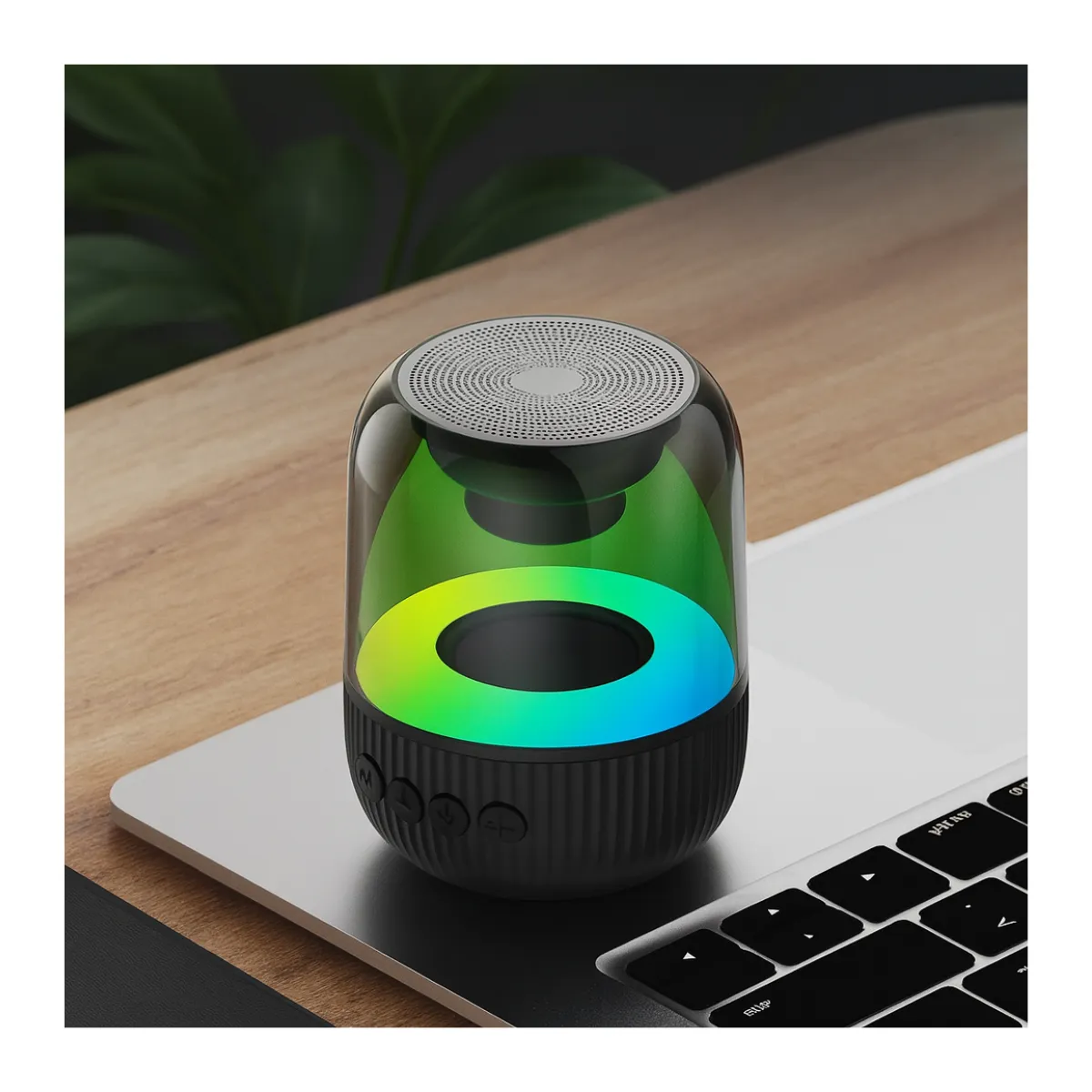 GENERICO - Parlante Altavoz Portátil Bluetooth Con Bajo Luz Rgb Sk3