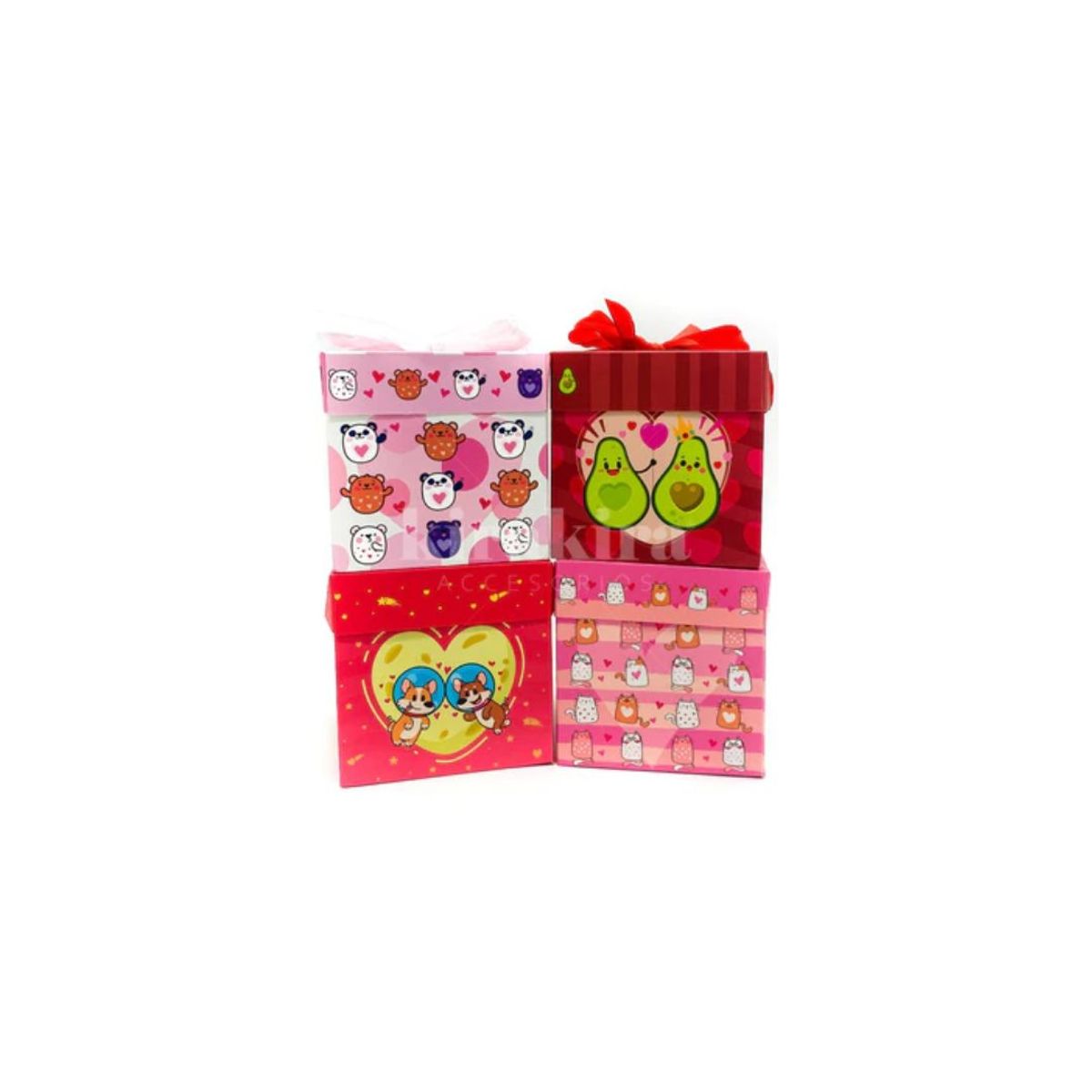 GENERICO - Caja De Regalo Plegable Love Comic 12 pcs