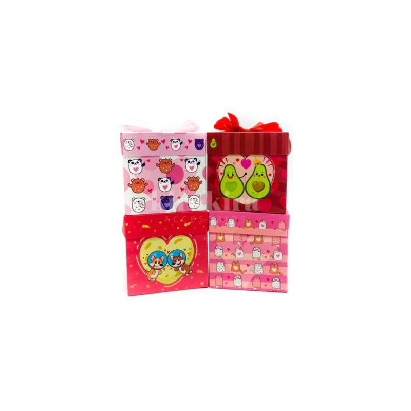 GENERICO - Caja De Regalo Plegable Love Comic 12 pcs