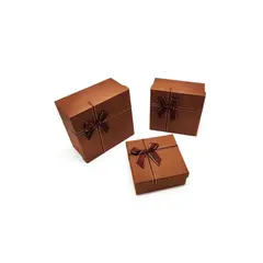 GENERICO - Caja Cuadrada Triple Cafe 1pcs