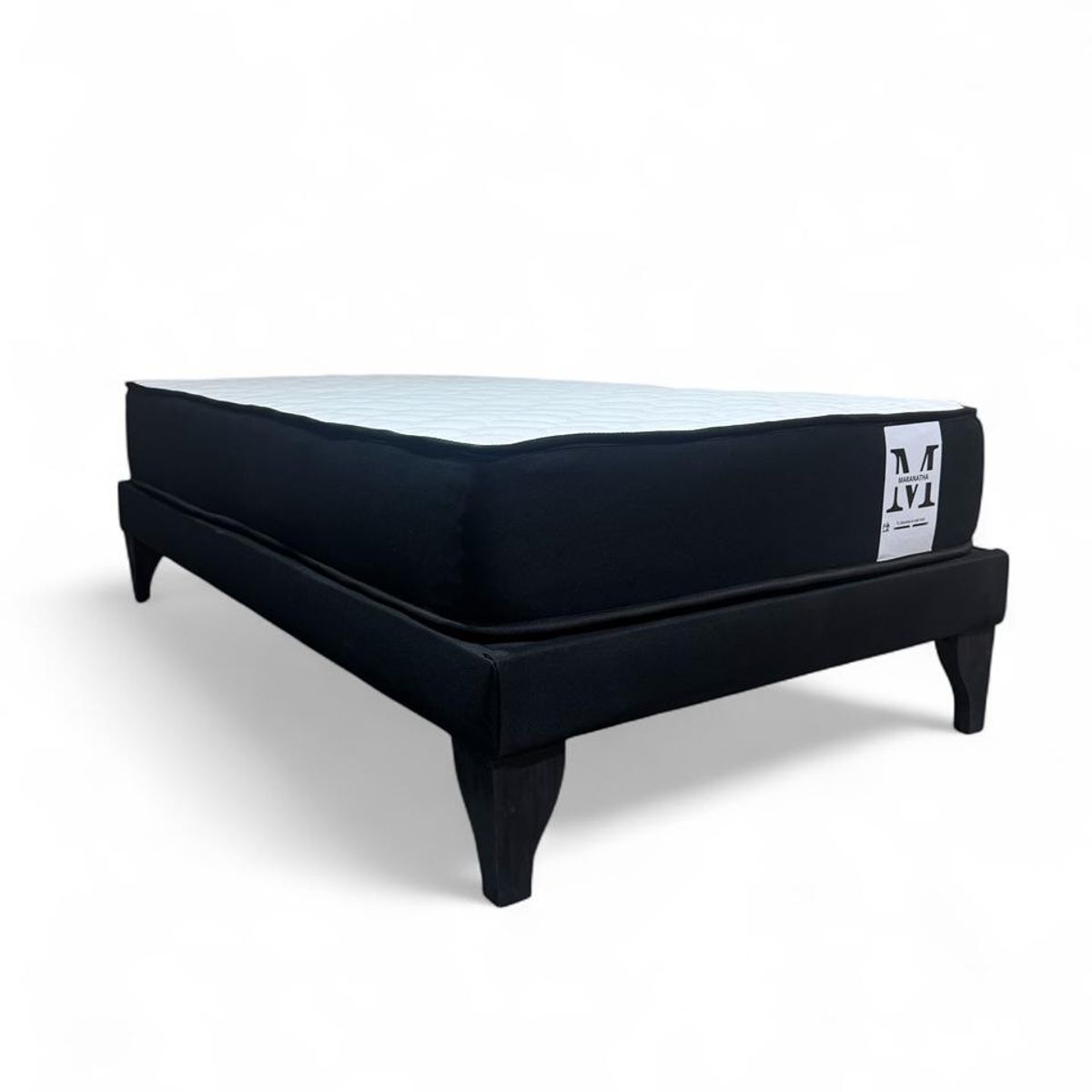 GENERICO - Base 1.5 Plaza Maranatha + Colchon negro
