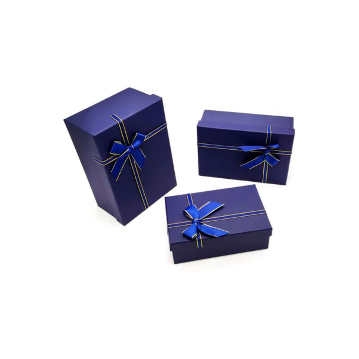 GENERICO - Caja Rectangular Triple Azul 1 pcs