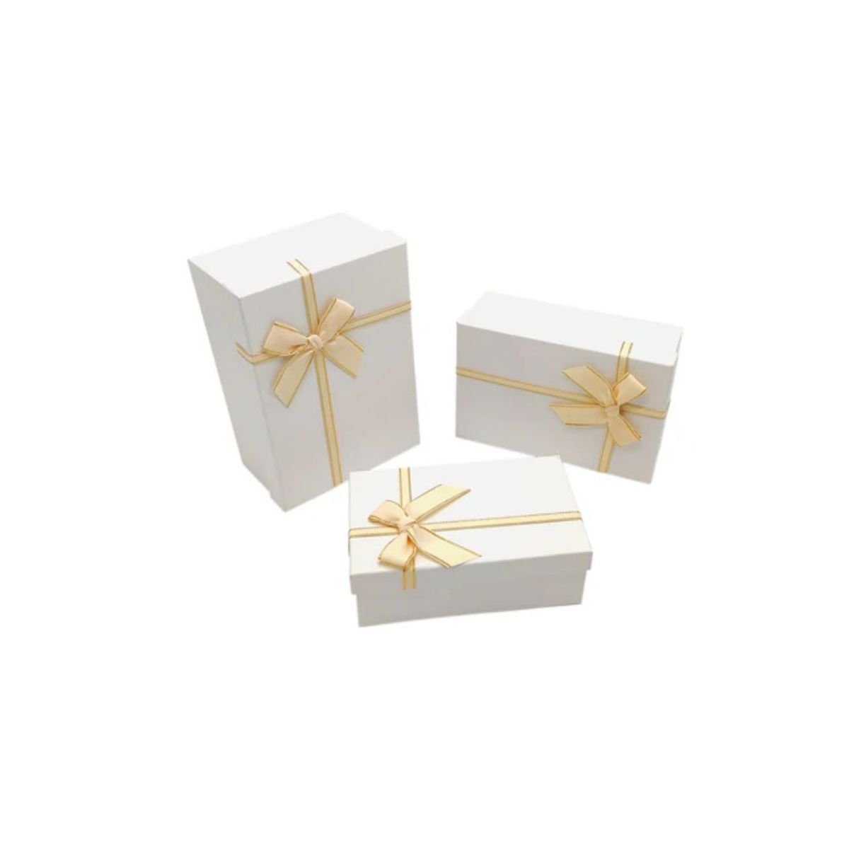 GENERICO - Caja Rectangular Triple Blanco 1pcs