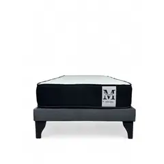 GENERICO - Base 1.5 Plaza Maranatha + Colchon Gris