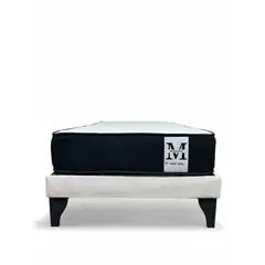 GENERICO - Base 1.5 Plaza Maranatha + Colchon Beige