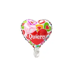 GENERICO - Globo Metalico 10 Te Quiero 50pcs