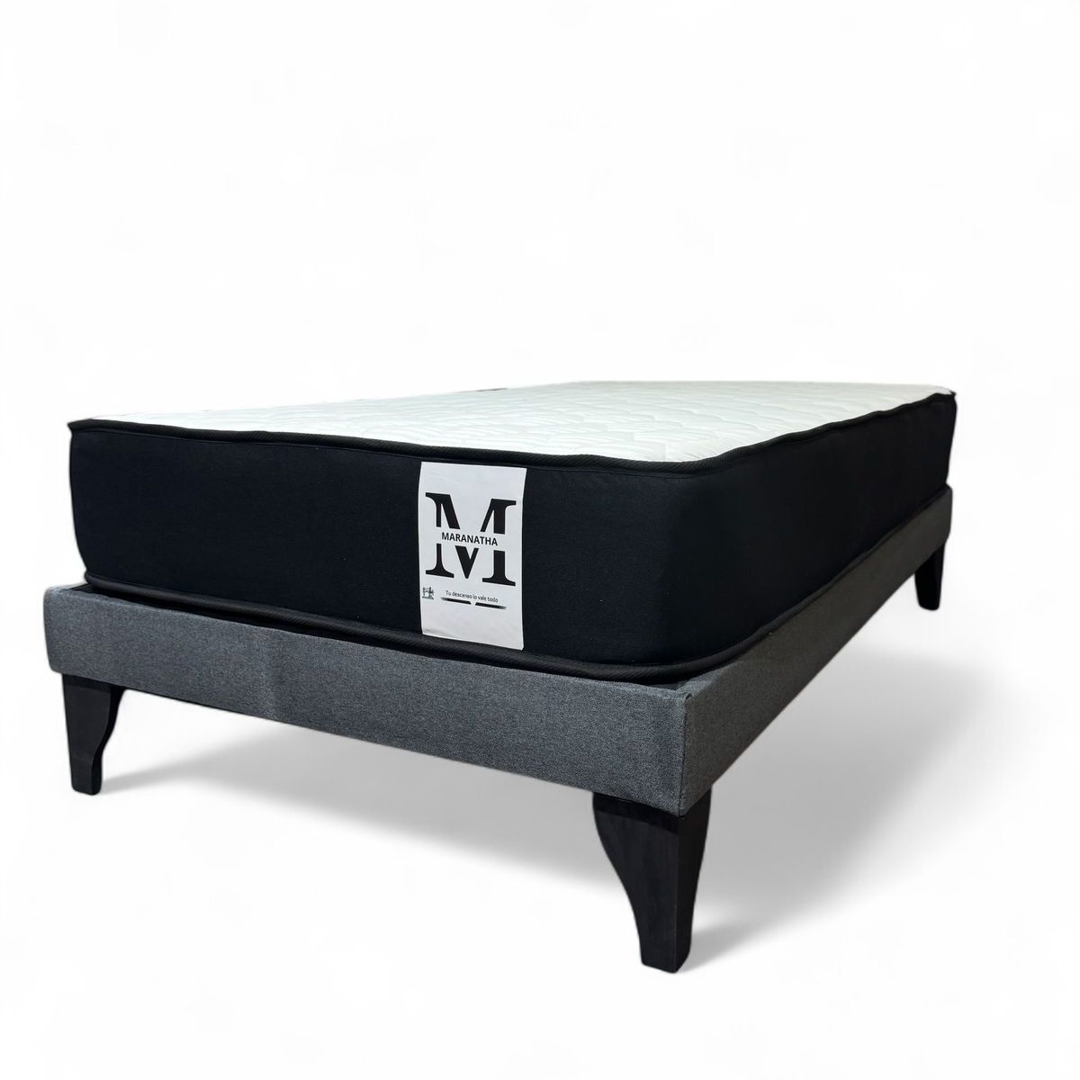 GENERICO - Base plaza y media europea 1.5 base gris