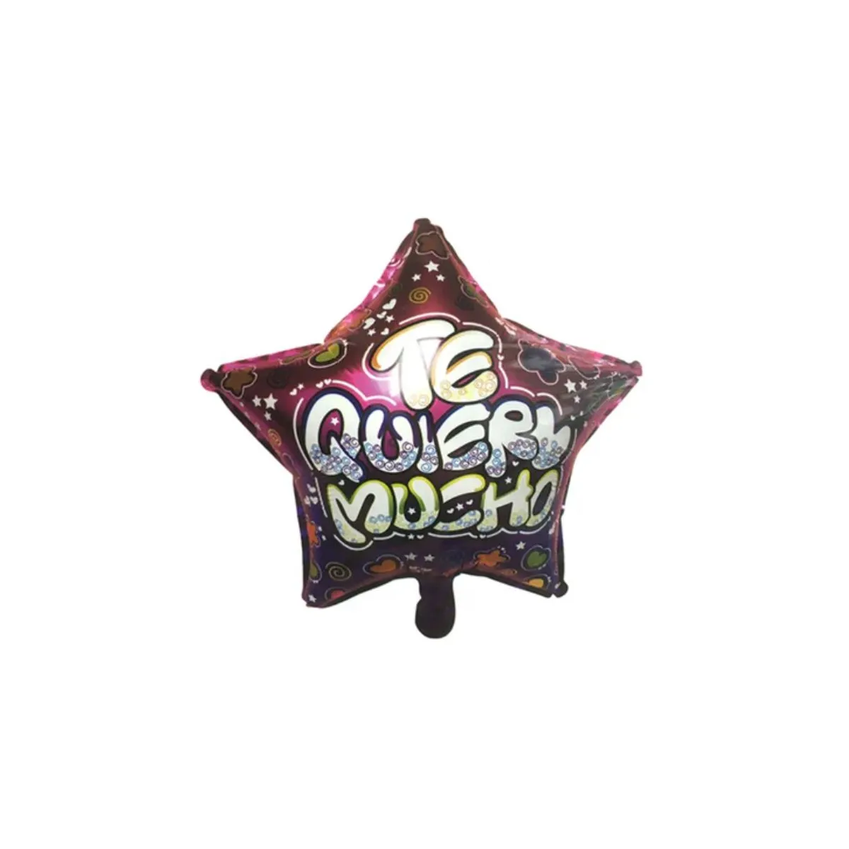 GENERICO - Globo Metálico Estrella Te Quiero Mucho 18´ 50 pcs