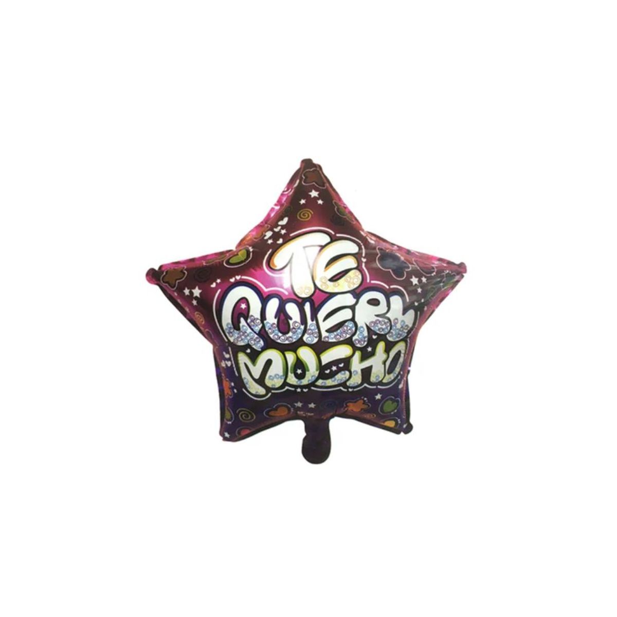 GENERICO - Globo Metálico Estrella Te Quiero Mucho 18´ 50 pcs