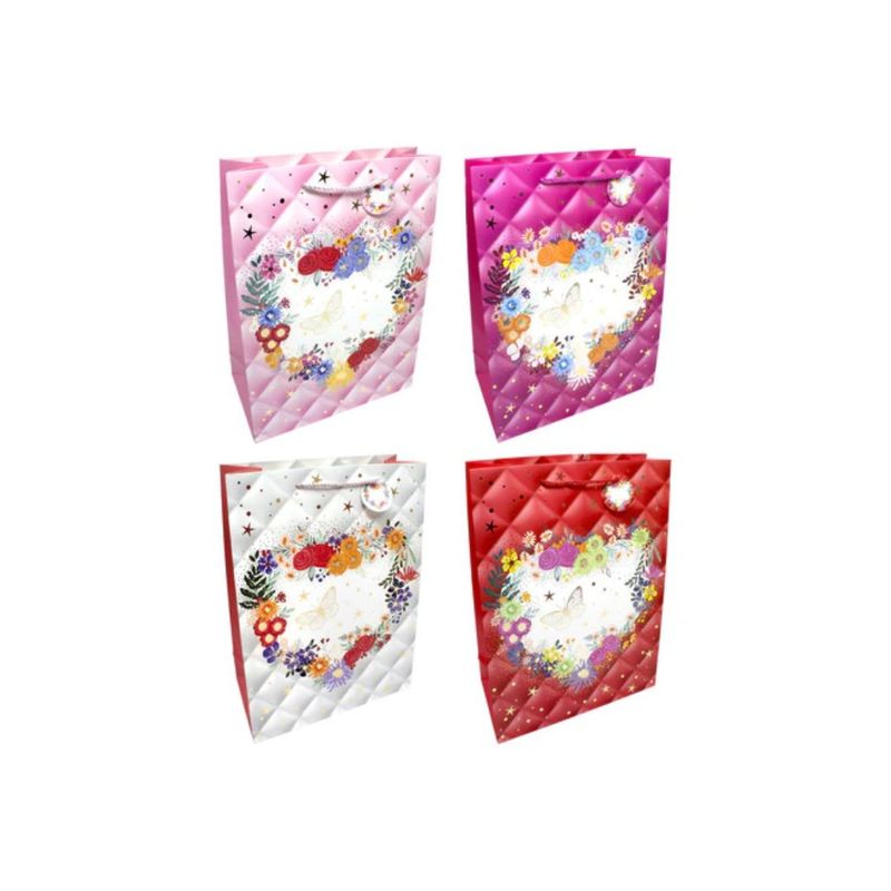 GENERICO - Bolsa de Regalo Mariposas Floreado 12 pcs