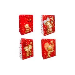 GENERICO - Bolsa de Regalo Osito Metallic 12pcs