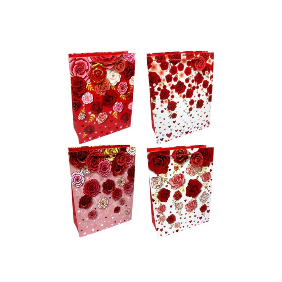GENERICO - Bolsa de Regalo Rosas 12pcs