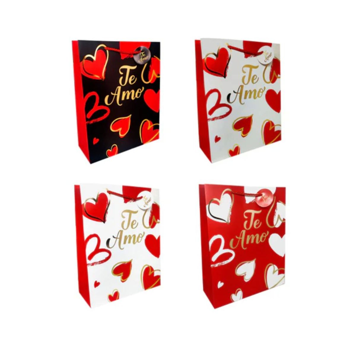 GENERICO - Bolsa de Regalo Te Amo Basic 12pcs