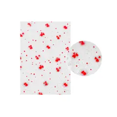 GENERICO - Papel Celofan Corazones Puntitos 70 X 100 Cm 50pcs