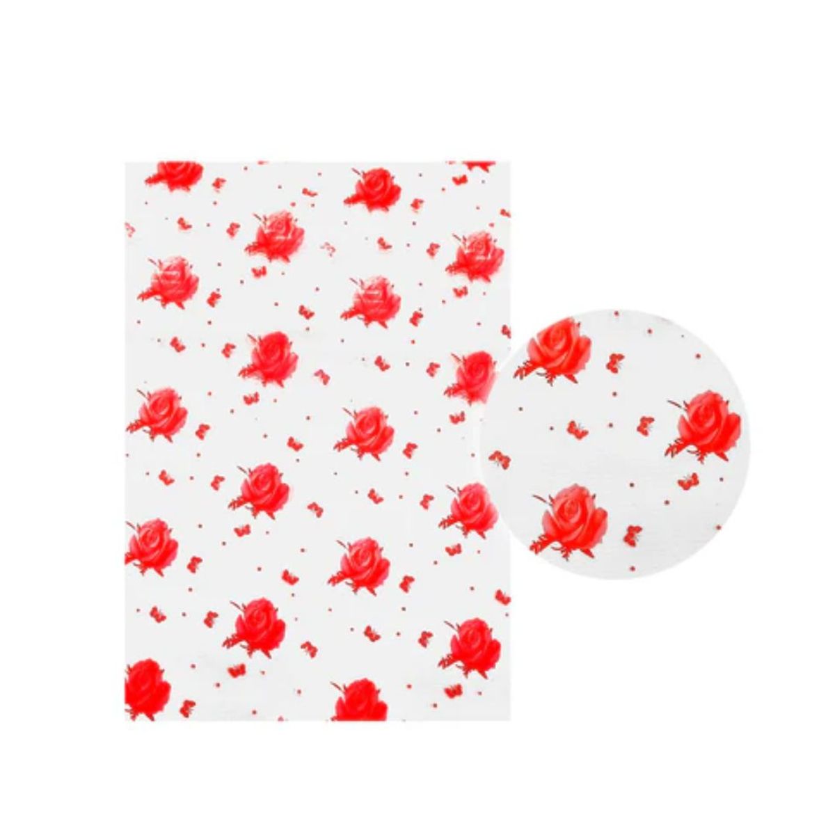 GENERICO - Papel Celofan Floreado Mariposa 70 X 100 Cm 50pcs