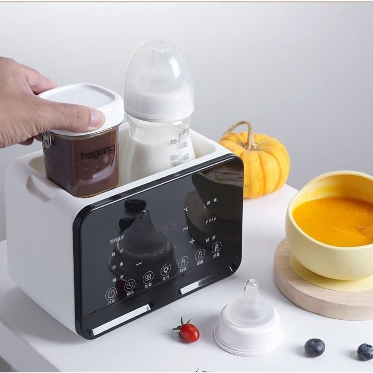 TATEE - Calentador De Biberones Doble Esterilizador Para Bebé 9 En 1