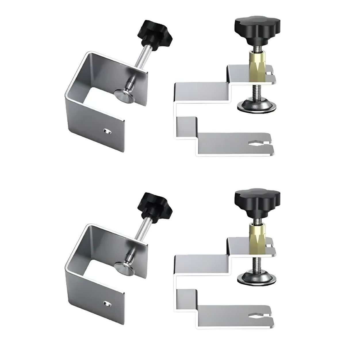 GENERICO - 2par Abrazadera De Instalación De Armariotrabajo Rápido