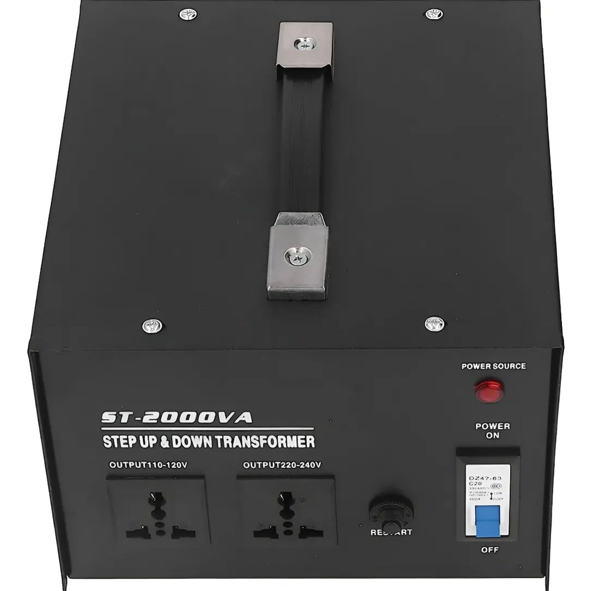 GENERICO - Transformador Voltaje 110v - 220v De 2000 Watts