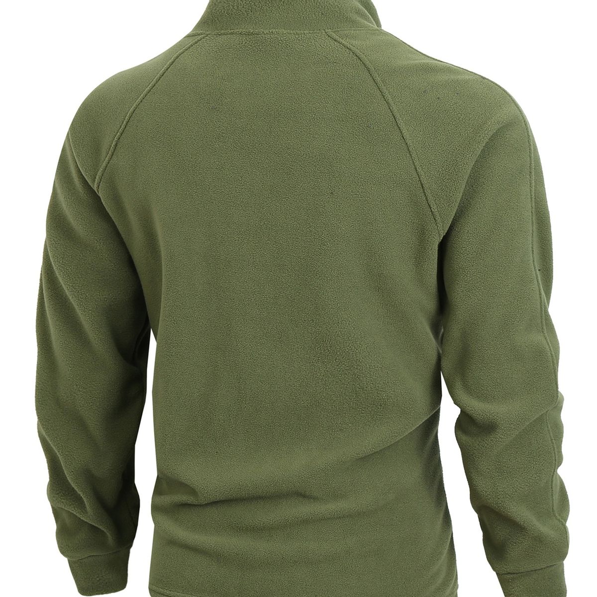 TIOZONEY - Chaqueta de forro polar con cremallera-Verde