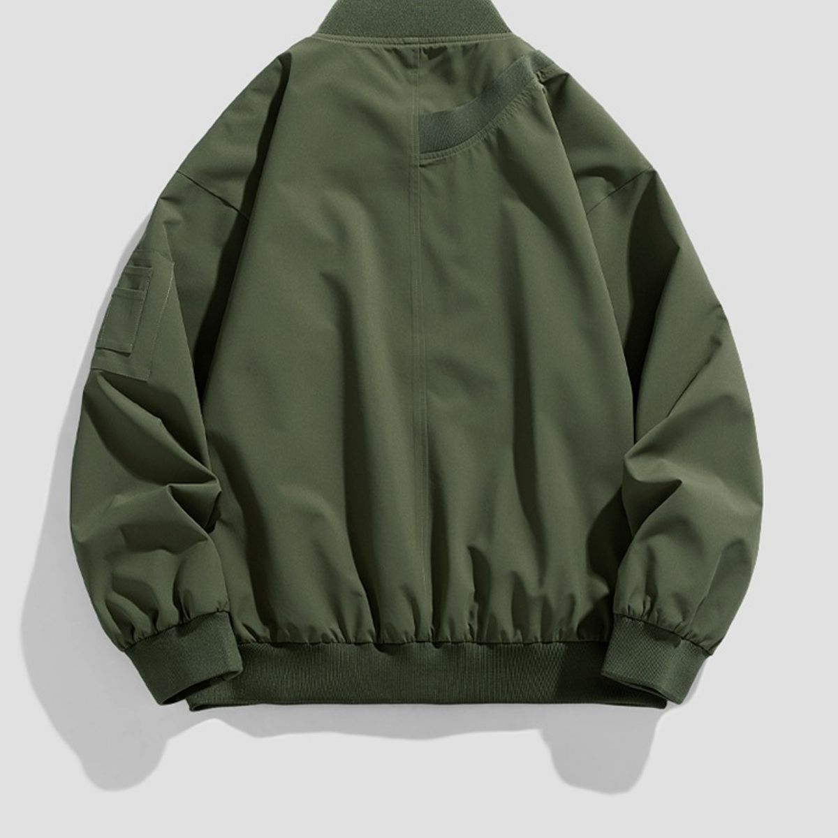TIOZONEY - Chaqueta bomber para hombre-Verde