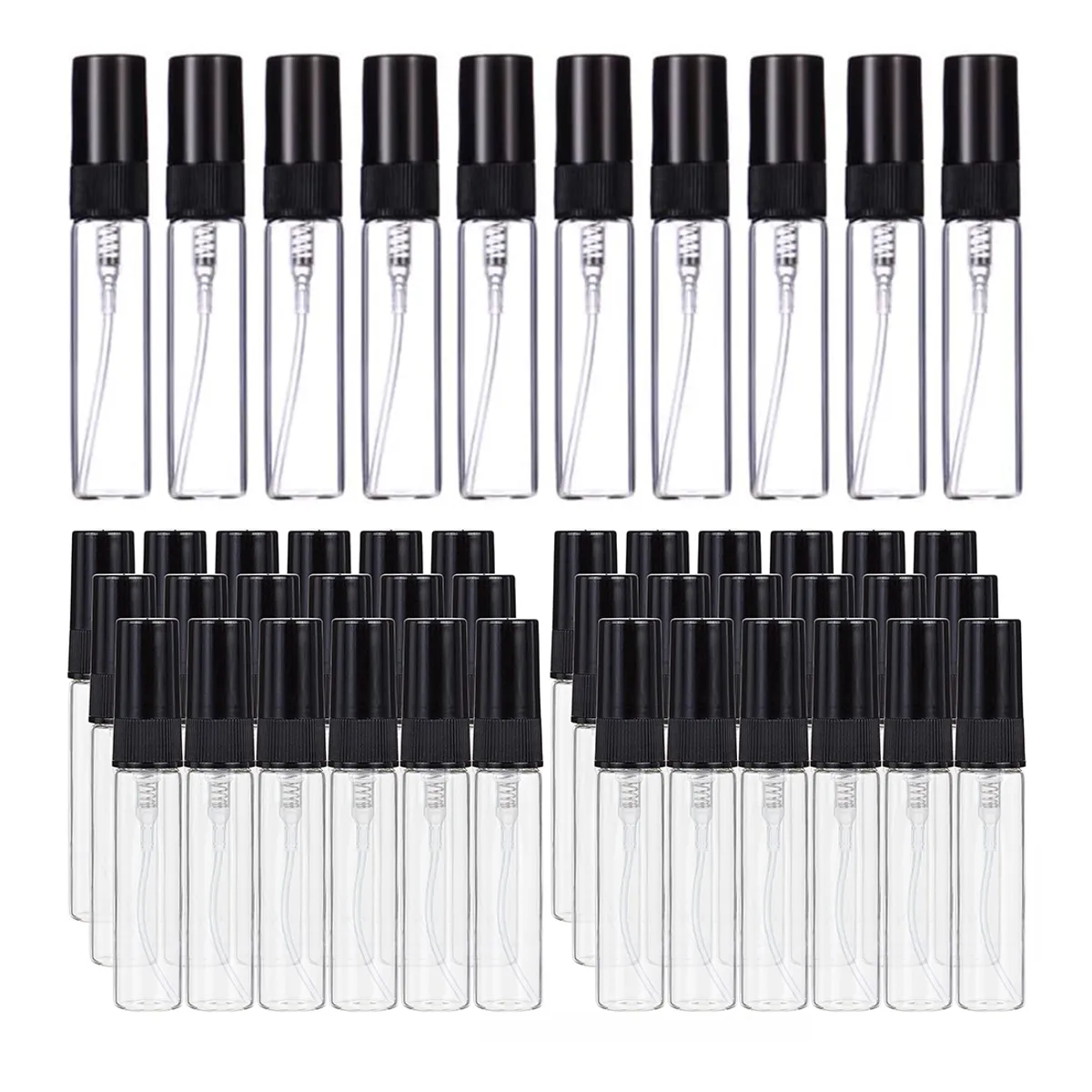 KINDA NICE - 50u Mini Botella Atomizador Perfume Liquidos Spay Recargable