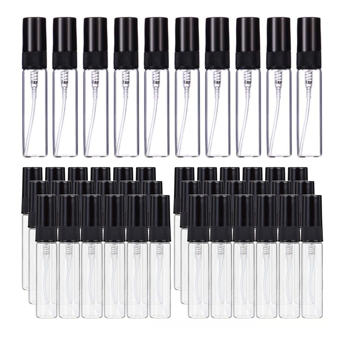 KINDA NICE - 50u Mini Botella Atomizador Perfume Liquidos Spay Recargable