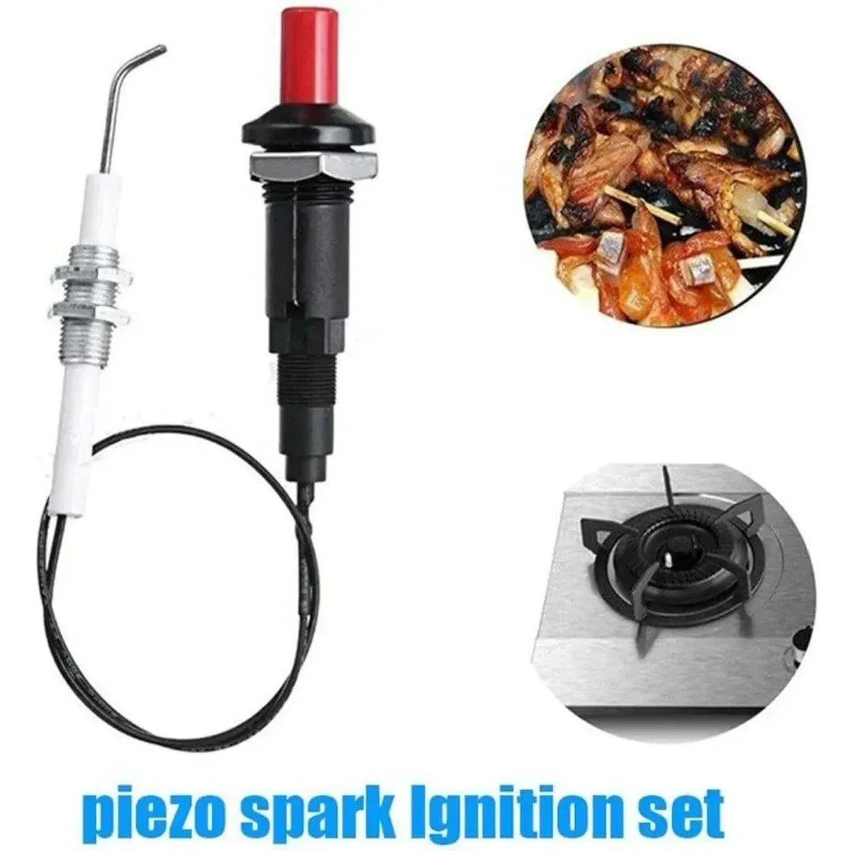 KUANGYE - Chispero Para Estufa, Cocina Y Parrilla Gas Cable De 50 Cm