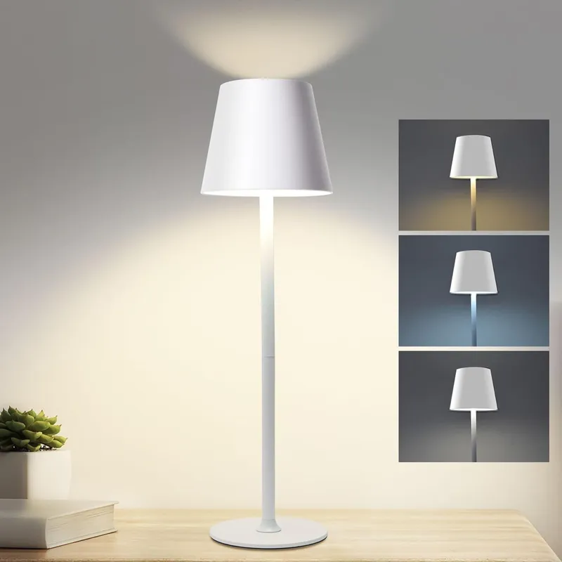 TATEE - Lámpara De Mesa Recargable Lámpara USB Ajuste de tres colores