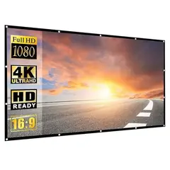 KINDA NICE - Telones Para Proyector 100 Pulgadas Cortina 16:9