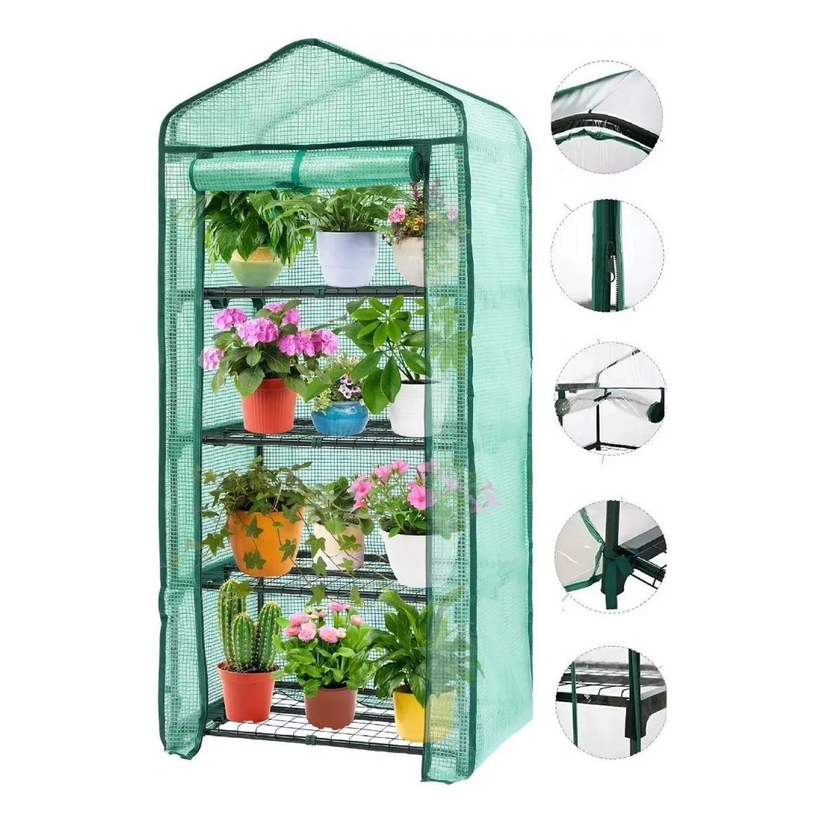 AFVENTURA - Invernadero Armables Carpa Invernaderos Plantas 160x69x46 Cm