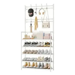 EVERSO - Zapatero Organizador Colgador Zapatos Armario Perchero Blanco