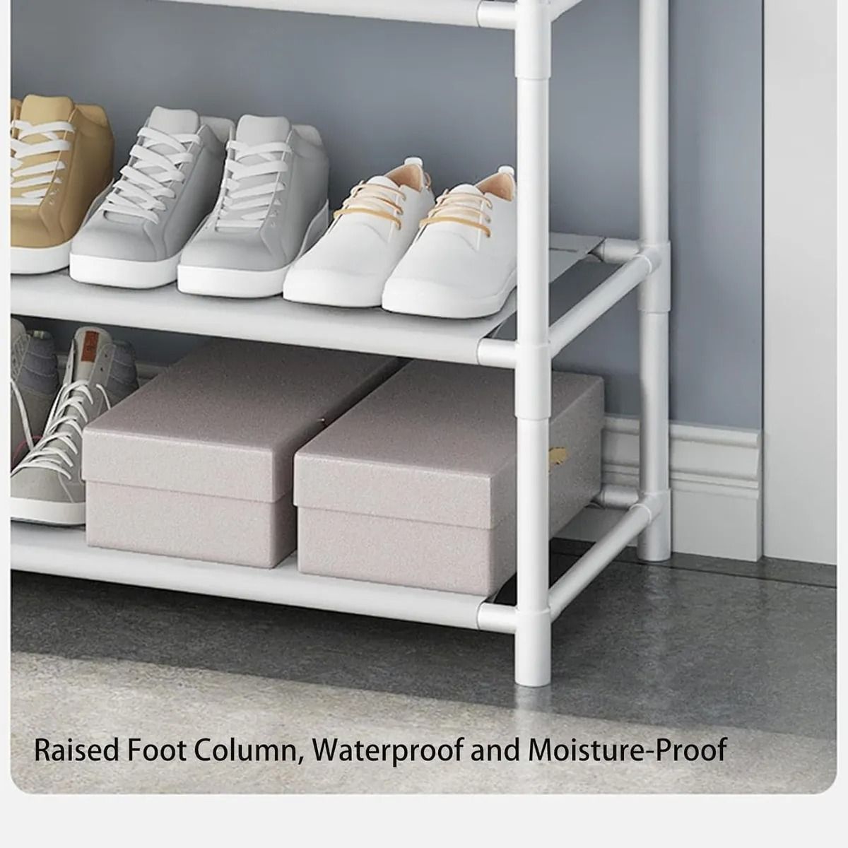 EVERSO - Zapatero Organizador Colgador Zapatos Armario Perchero Blanco