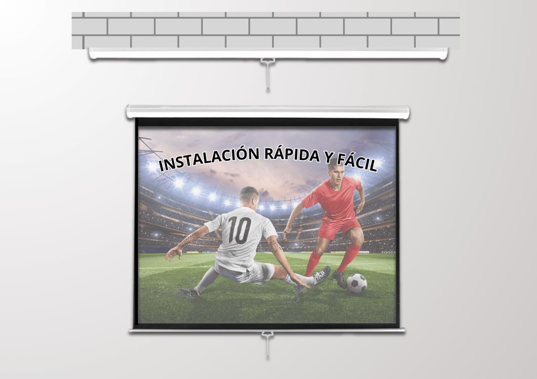 MALIK Telon Mural 180x180 cm 1:1 100 pulg. para PicoPix Micro