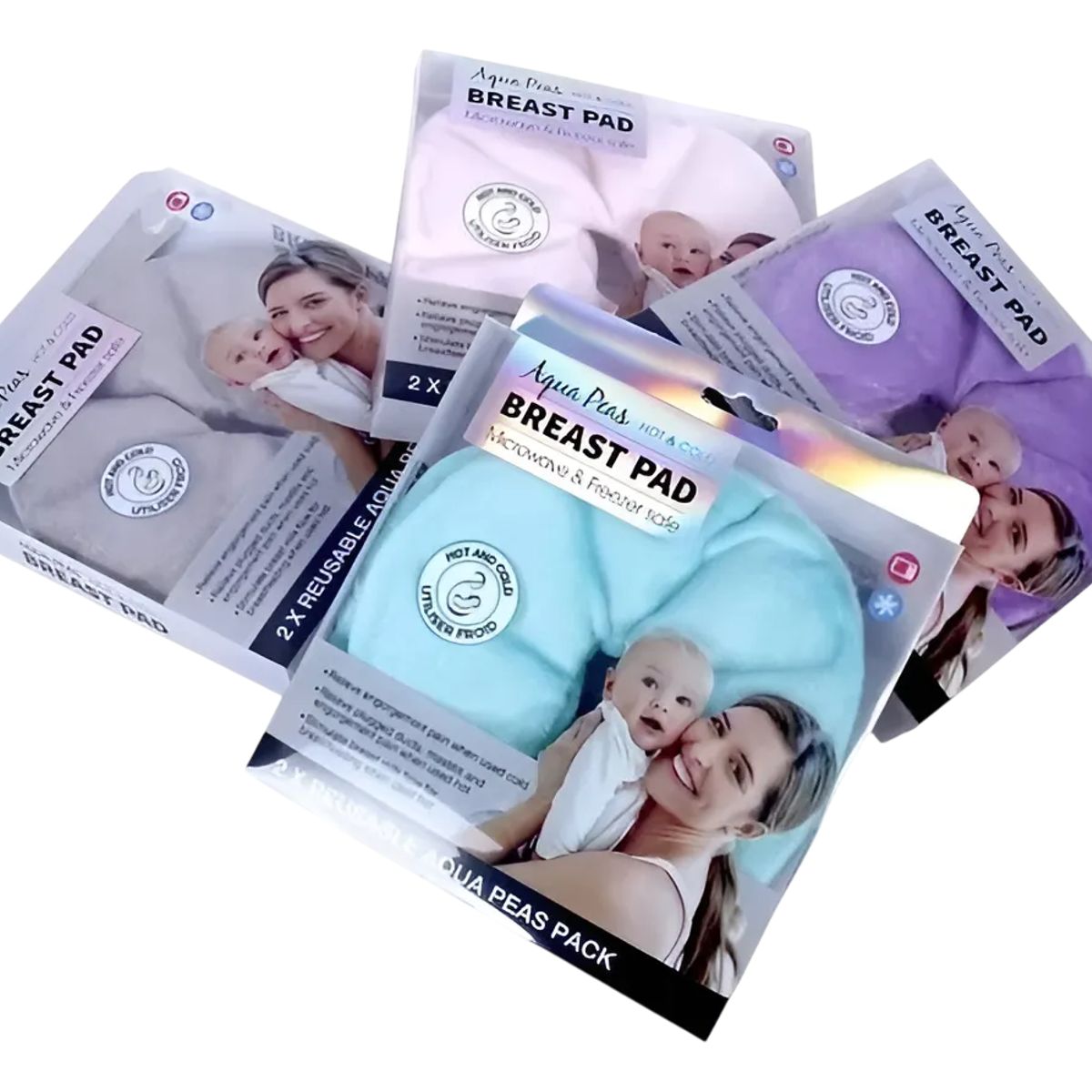 GENERICO - Almohadillas En Gel Para Lactancia Materna, 2 Unid + 2 Funda