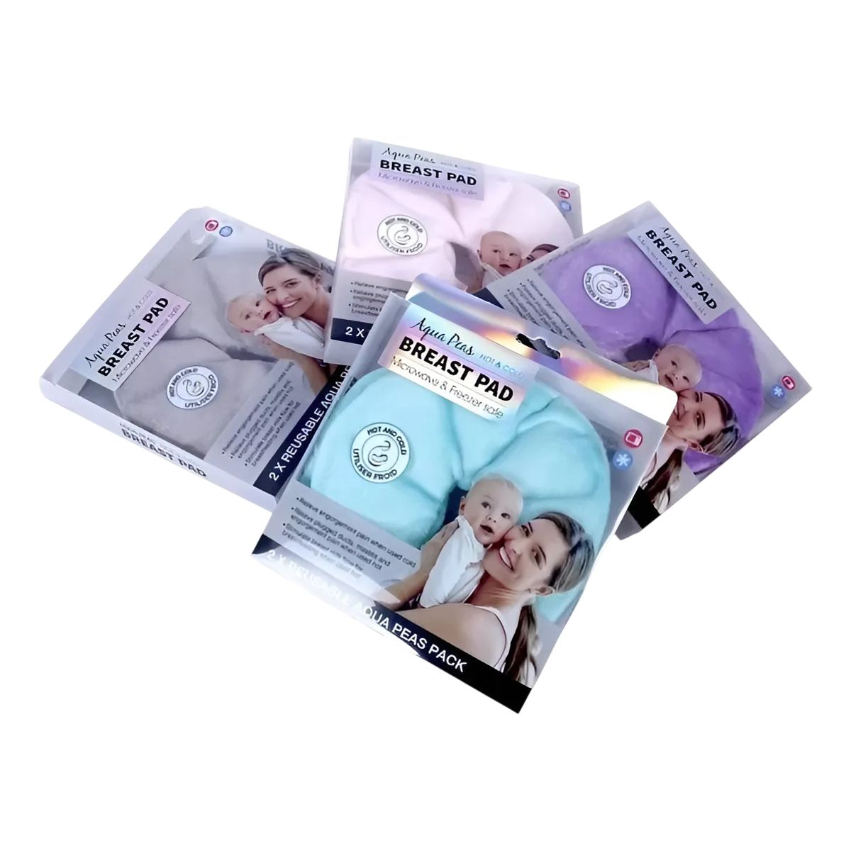 GENERICO - Almohadillas En Gel Para Lactancia Materna, 2 Unid + 2 Funda