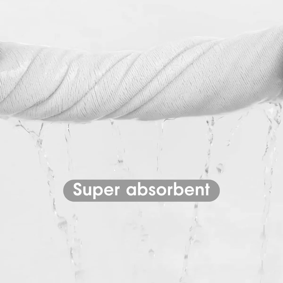 EVERSO - Set 3 Toalla De Baño Algodón Bamboo Súper Suaves 140x70cm Blanco