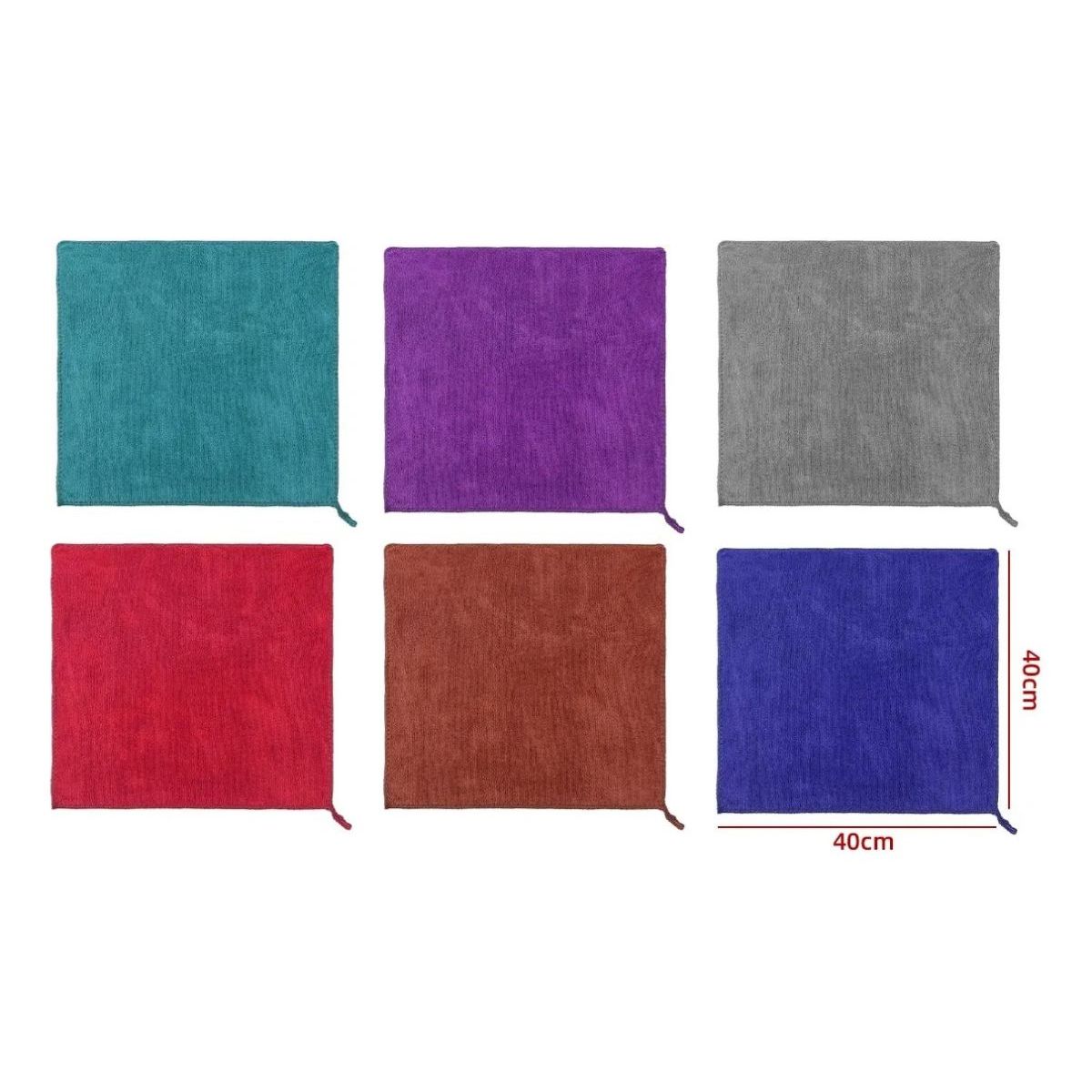 LOOK SHOP - Pack 3 Paños Limpieza Microfibra 40x40 Cm Suave Absorbente