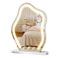 CRUSEC - Espejo Con Luces Led 46 x 42 Para Tocador Maquillaje