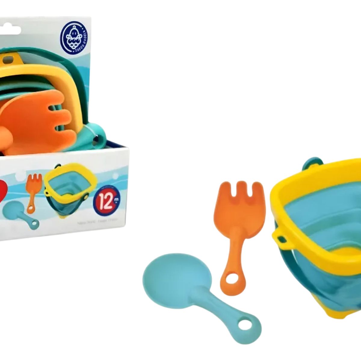 GENERICO - Balde Plegable Para La Playa Con Accesorios Para Niñosbebés